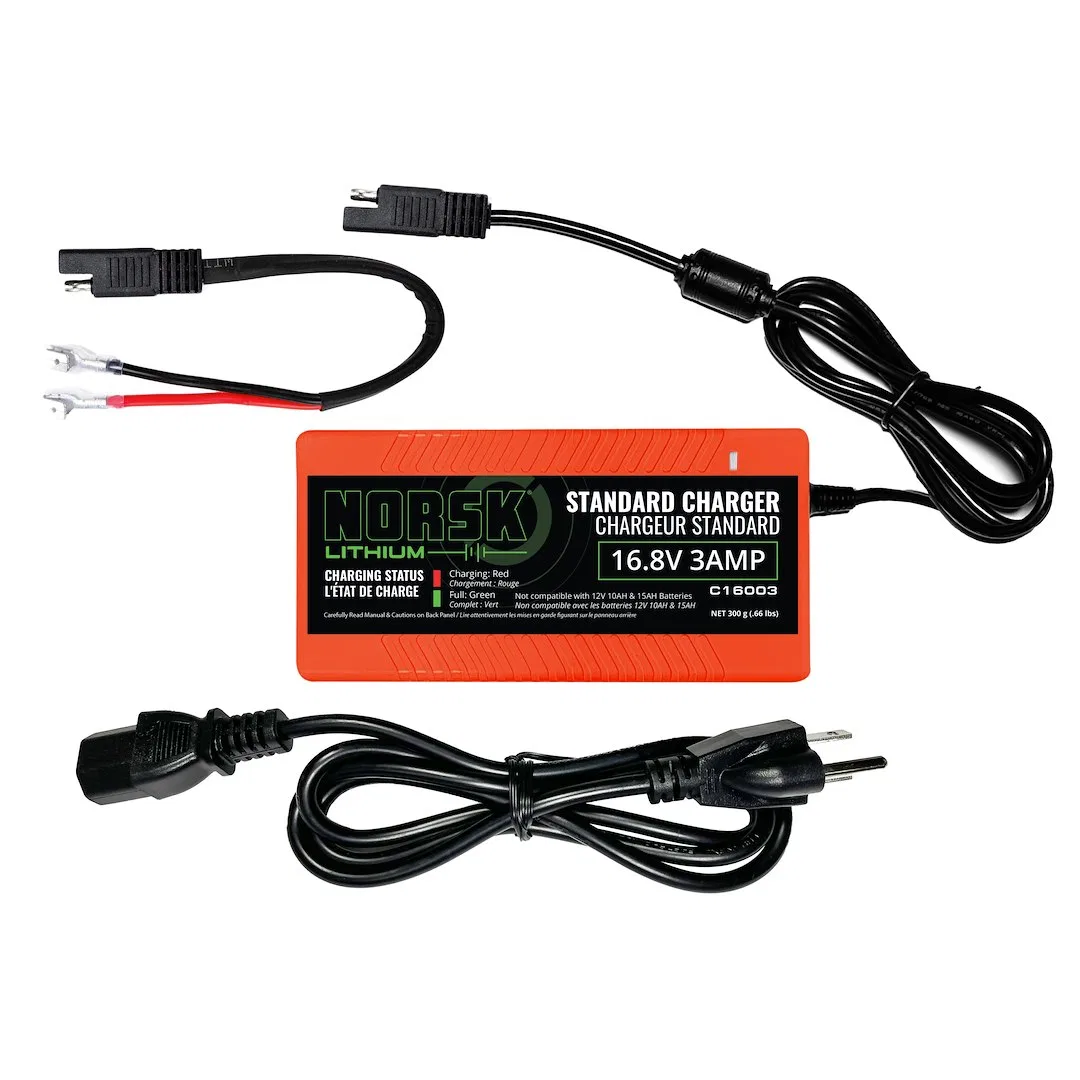 C16003 – NORSK INC Battery Charger, For 16 Volt Batteries 1-Bank Charger 105 To 125 Volt AC Power Supply 3 Amp Chargi...